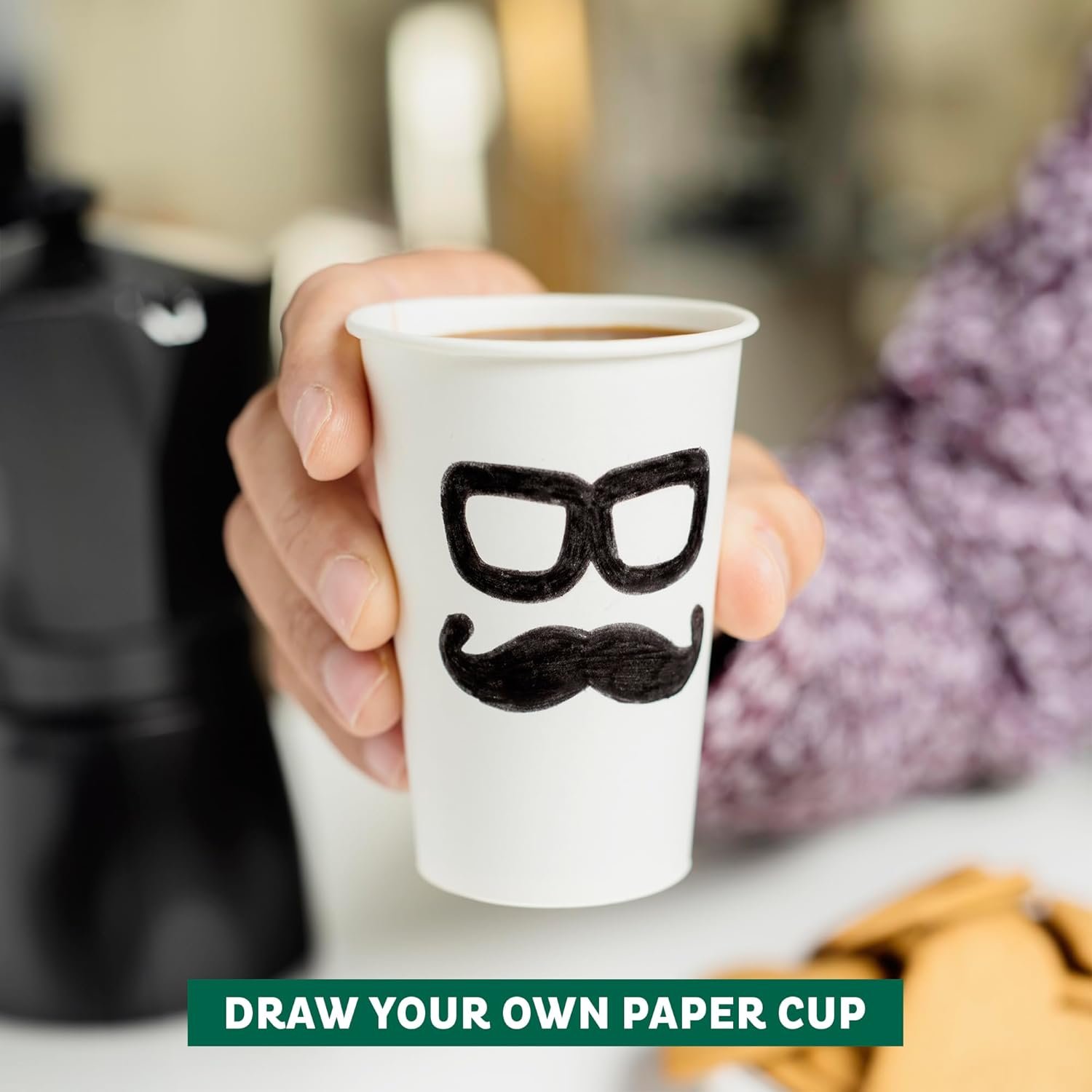 Wholesale 16 oz Disposable Paper Coffee Cups [100 Pack] for Hot or Iced Coffee Slushies Milkshakes Smoothies Tea Manufacturer