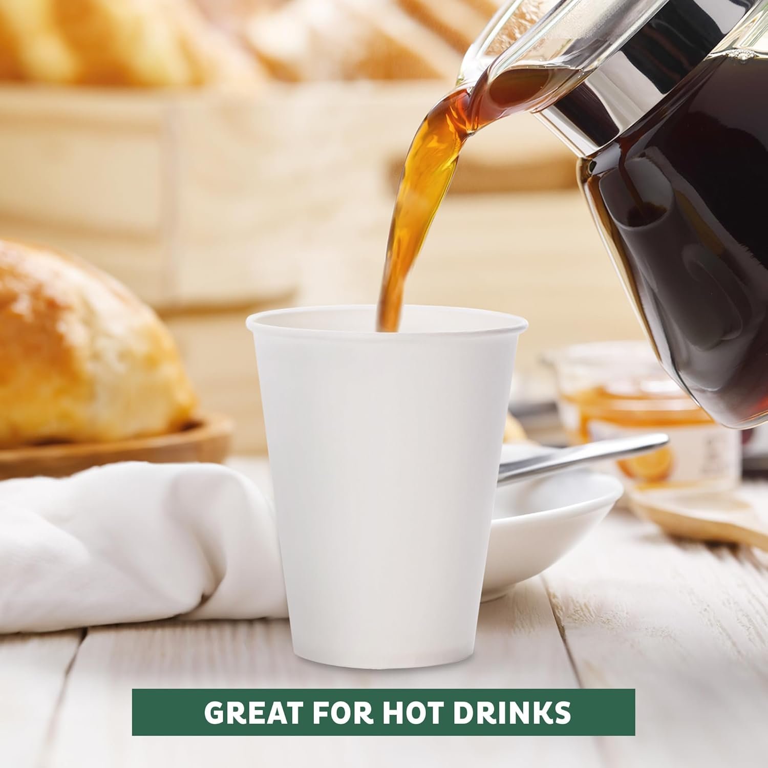 Wholesale 16 oz Disposable Paper Coffee Cups [100 Pack] for Hot or Iced Coffee Slushies Milkshakes Smoothies Tea Manufacturer