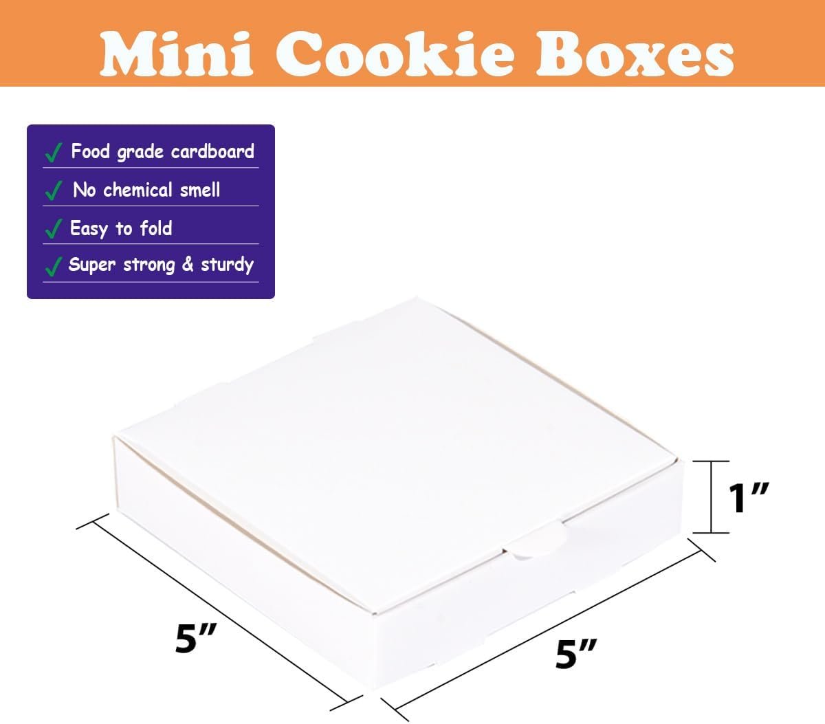 Wholesale Mini Cookie Boxes 5x5x1 Inches 50 Pack Elf Pizza Style for Cookies Party Favors Mini Pies and Crafts Manufacturer