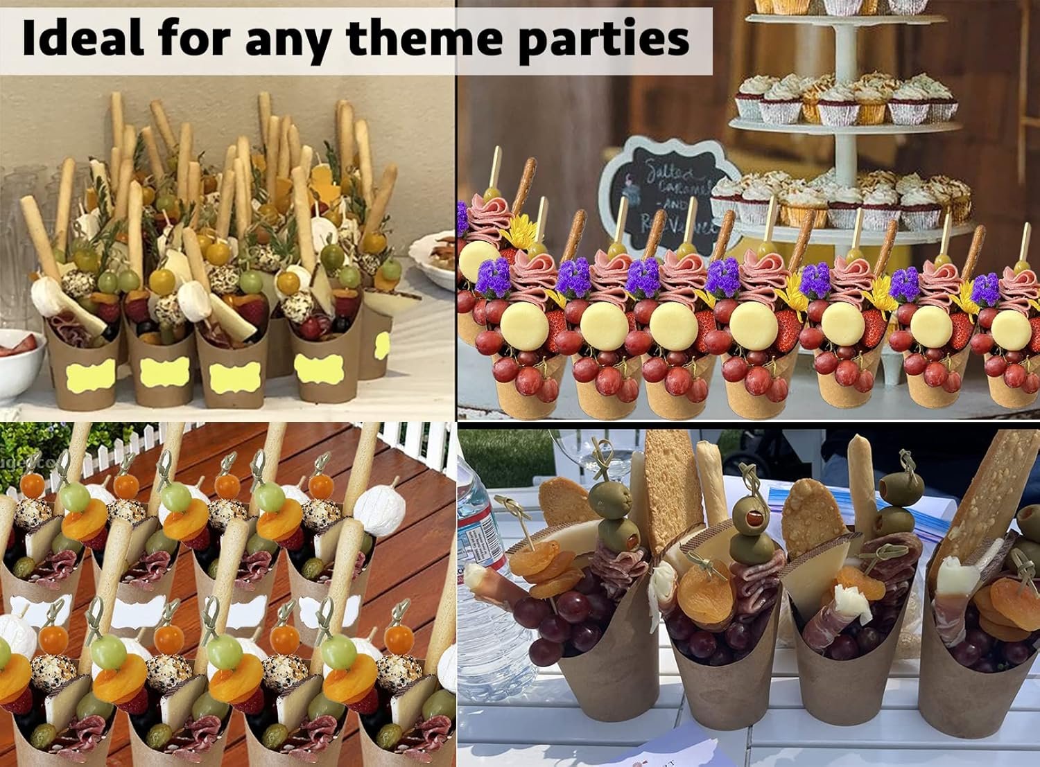 Wholesale 100 Pack 12oz Disposable Paper French Fry Cups Charcuterie Holders for All Occasions Manufacturer