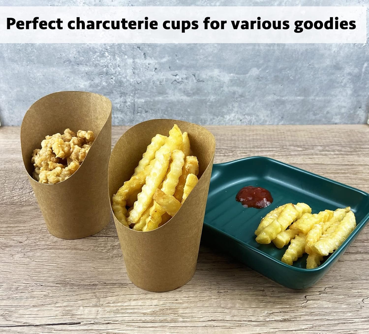 Wholesale 100 Pack 12oz Disposable Paper French Fry Cups Charcuterie Holders for All Occasions Manufacturer