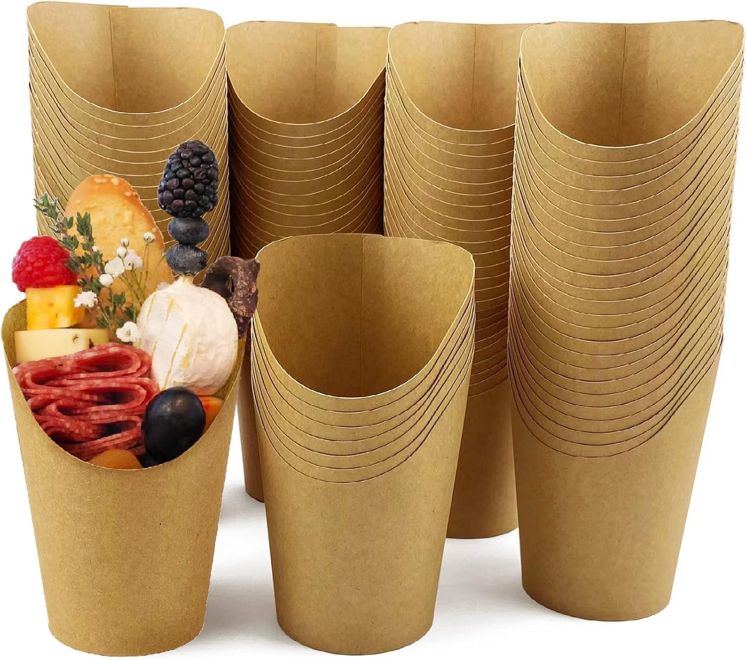 Wholesale 100 Pack 12oz Disposable Paper French Fry Cups Charcuterie Holders for All Occasions Manufacturer