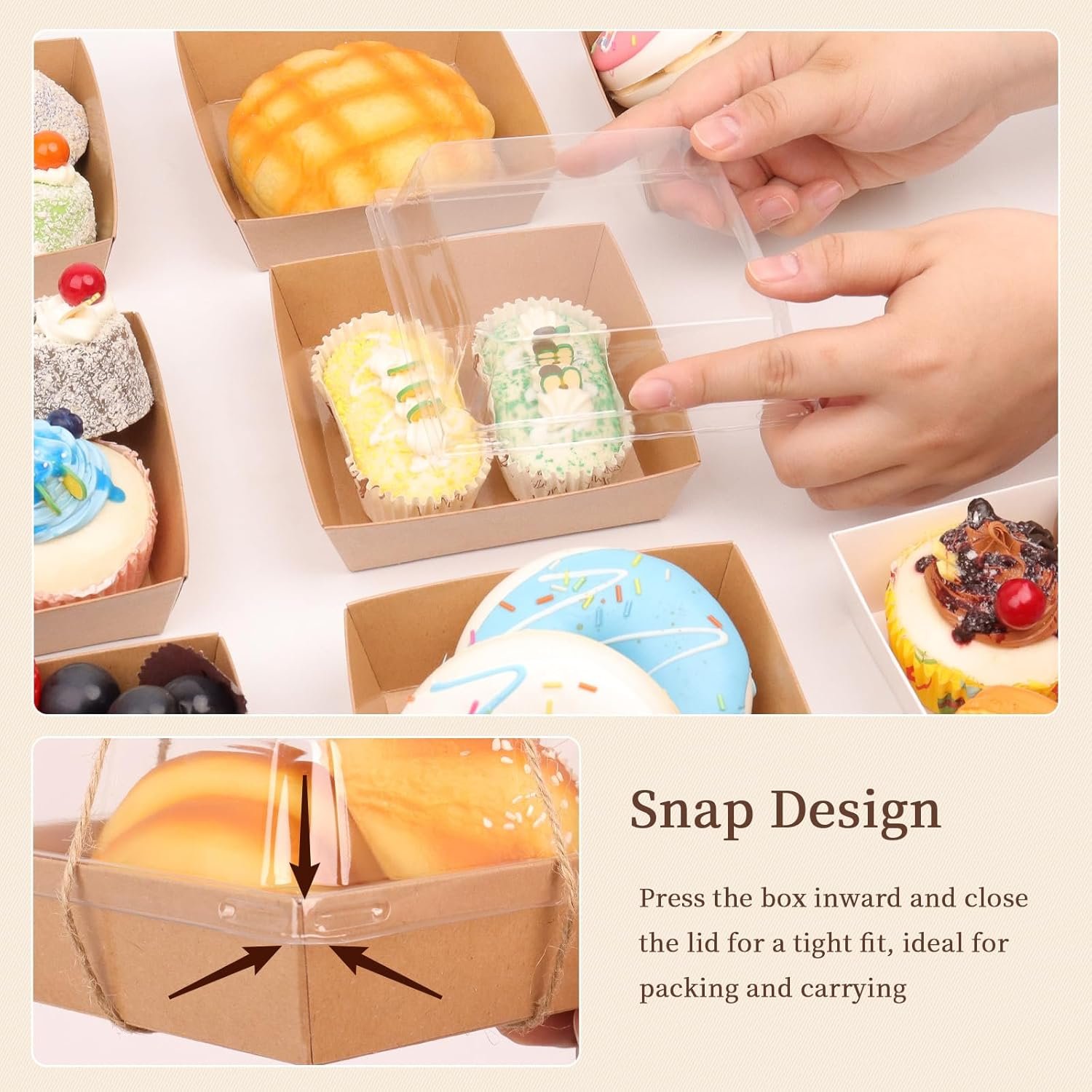 Wholesale 150 Pack Brown Square Charcuterie Boxes with Clear Secure Lids 4.7x4.7x2.6 Inches Disposable To Go Containers for Cookies Sandwiches Pastries Desserts Manufacturer Wholesale 150 Pack Brown Square Charcuterie Boxes with Clear Secure Lids 4.7x4.7x2.6 Inches Disposable To Go Containers for Cookies Sandwiches Pastries Desserts Manufacturer