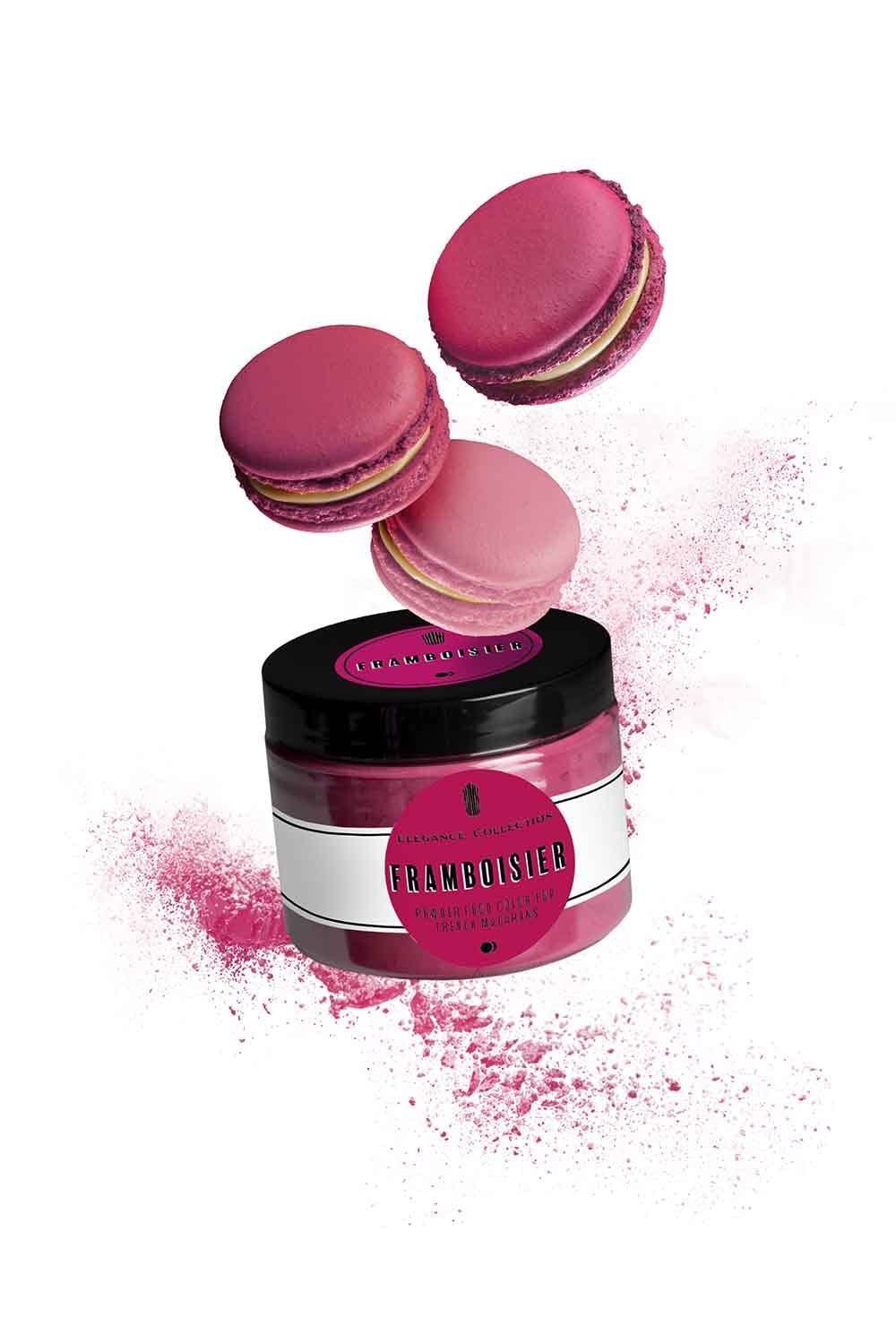 Wholesale Framboisier Macaron Powder Color for French Macarons 50gr Manufacturer