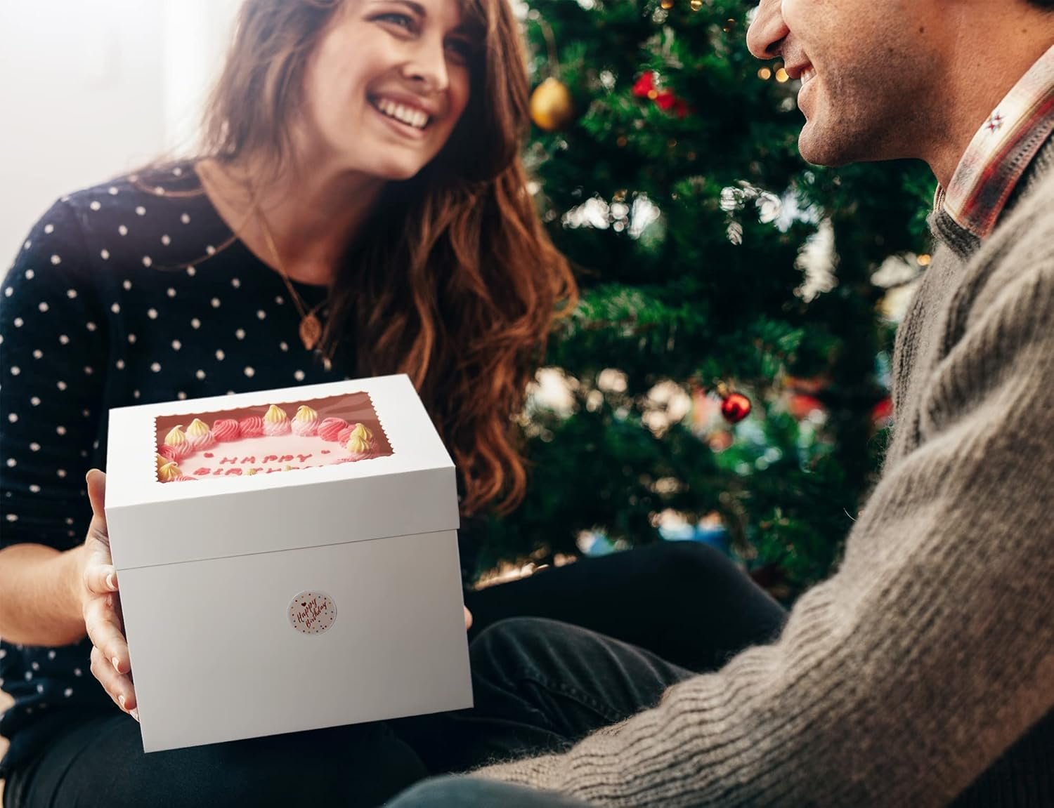 Wholesale 10pcs 12x12x8 Inches Tall Cake Boxes with Window White Square Cardboard for Multi-Layer Cakes Decorating Supplies Manufacturer