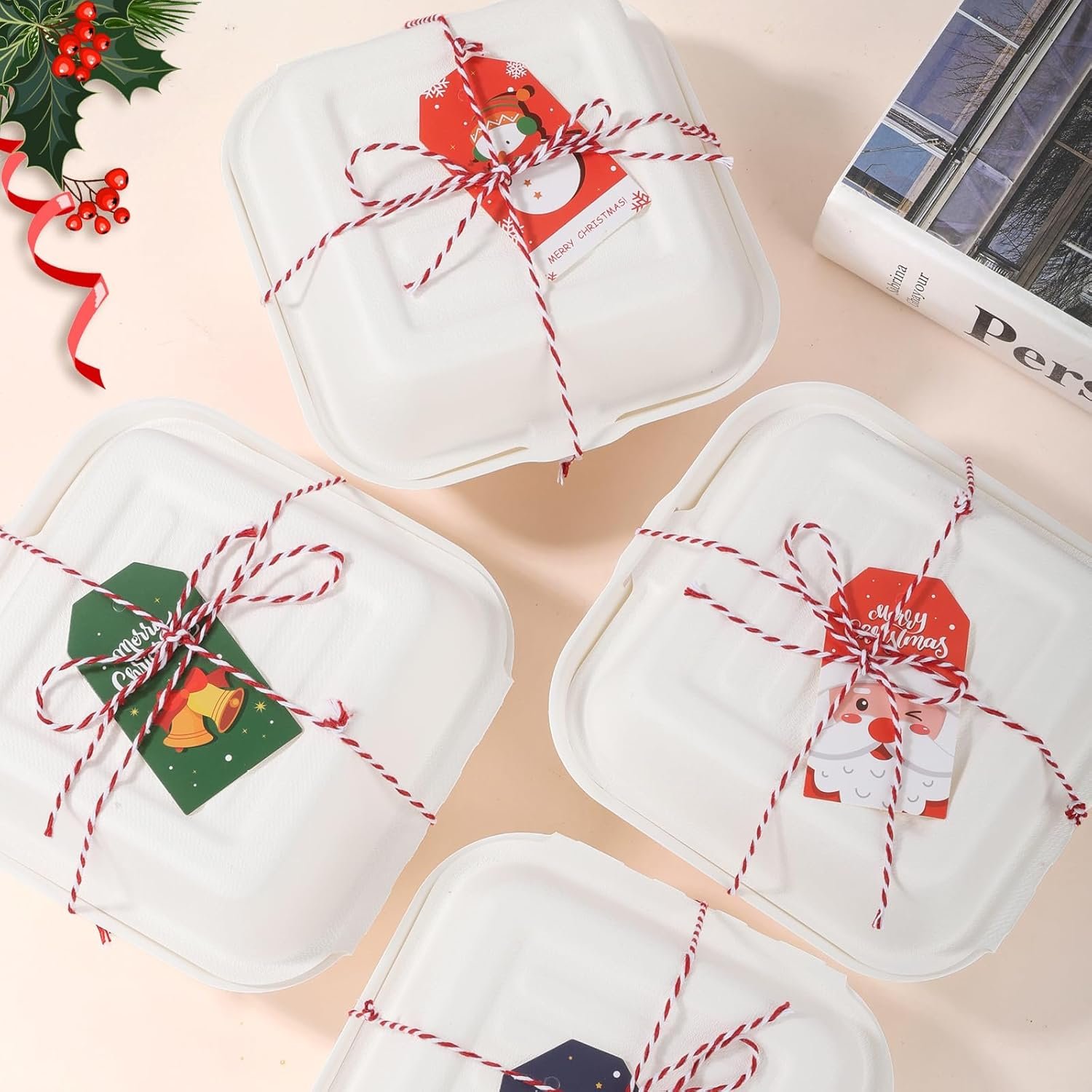 Wholesale 60 Pack 6x6 Inch 100% Compostable Clamshell Take Out Containers with Lids for Hamburgers Sandwiches Chips Manufacturer Wholesale 60 Pack 6x6 Inch 100% Compostable Clamshell Take Out Containers with Lids for Hamburgers Sandwiches Chips Manufacturer