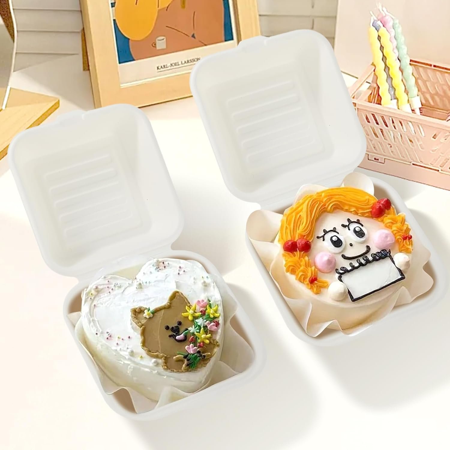 Wholesale 60 Pack 6x6 Inch 100% Compostable Clamshell Take Out Containers with Lids for Hamburgers Sandwiches Chips Manufacturer Wholesale 60 Pack 6x6 Inch 100% Compostable Clamshell Take Out Containers with Lids for Hamburgers Sandwiches Chips Manufacturer