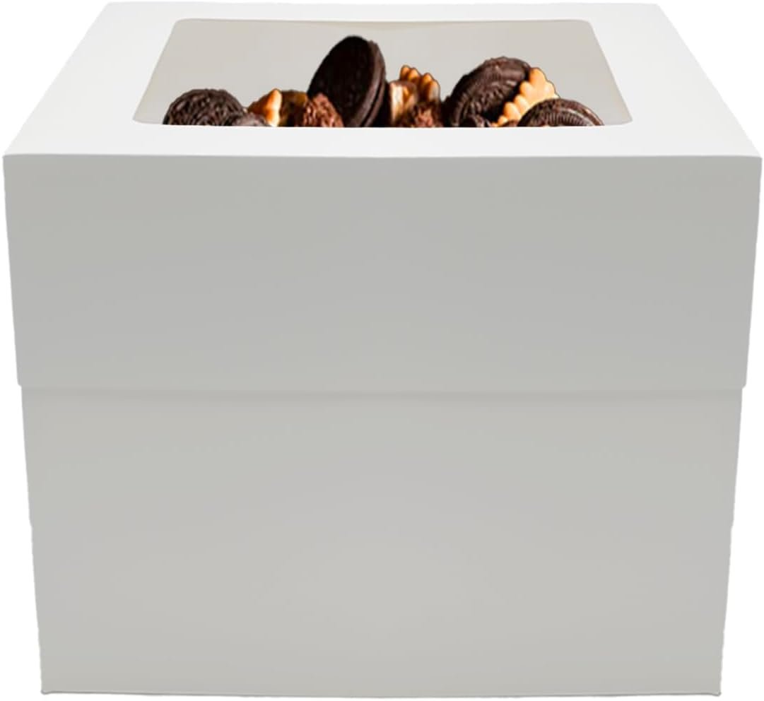Wholesale 3 Sets Cake Boxes 12x12x10 Inches with Boards Bakery Boxes Manufacturer