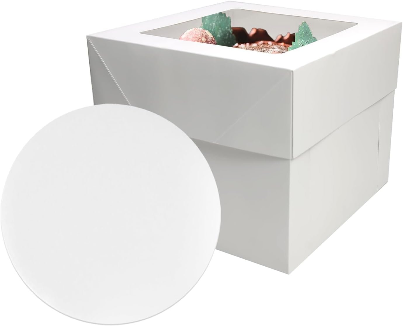 Wholesale 3 Sets Cake Boxes 12x12x10 Inches with Boards Bakery Boxes Manufacturer