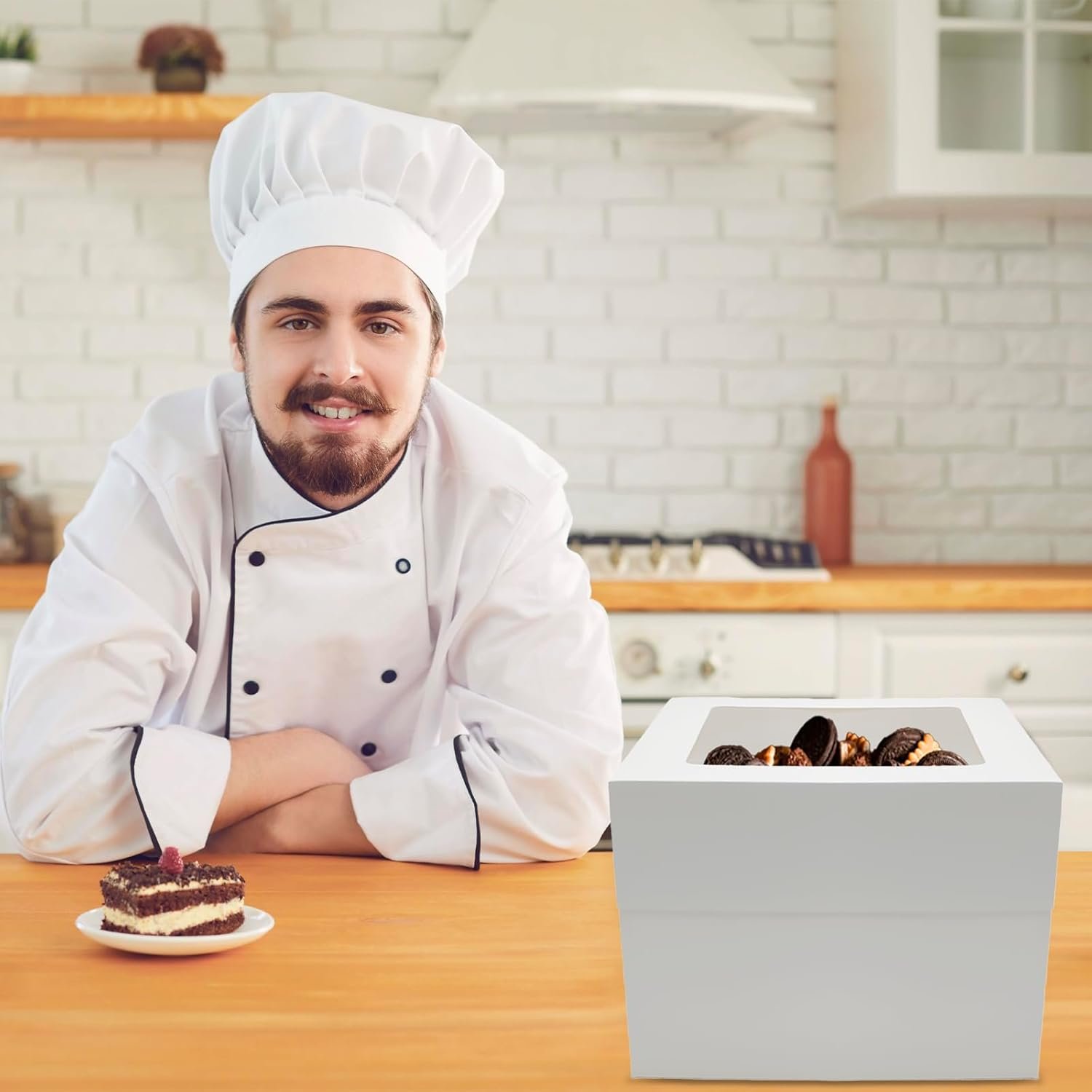 Wholesale 3 Sets Cake Boxes 12x12x10 Inches with Boards Bakery Boxes Manufacturer