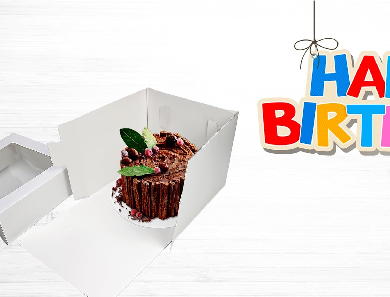 Wholesale 3 Sets Cake Boxes 12x12x10 Inches with Boards Bakery Boxes Manufacturer