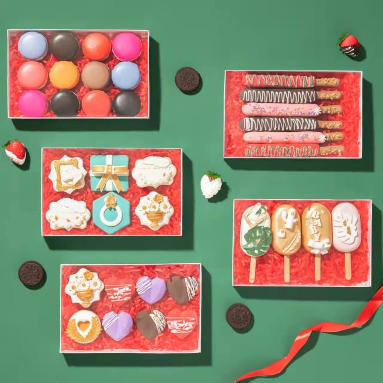 Wholesale 50 Pack Small Cookie Boxes with Window 9 1/2