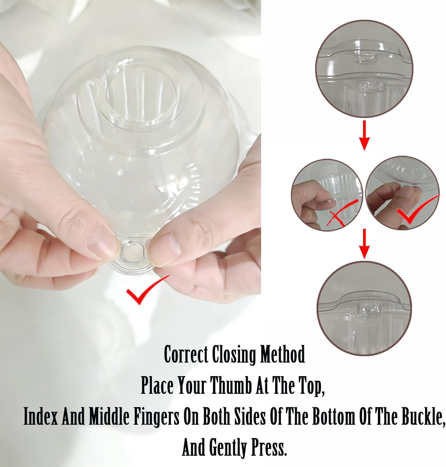 Wholesale 50 pc Jumbo Muffin Containers Plastic Cupcake Holders Transparent Large Size Manufacturer