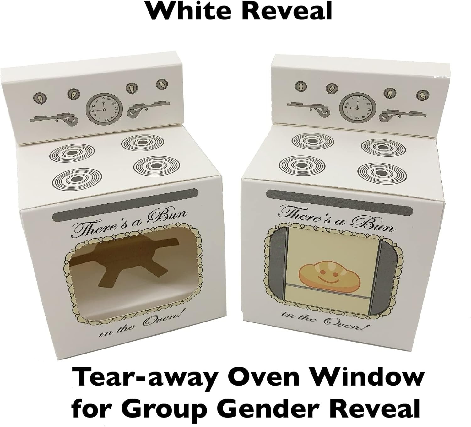 Wholesale Bun in the Oven Cupcake Boxes for Baby Shower Favors Boy Girl Gender Reveal Parties 12 Pieces Blue Manufacturer