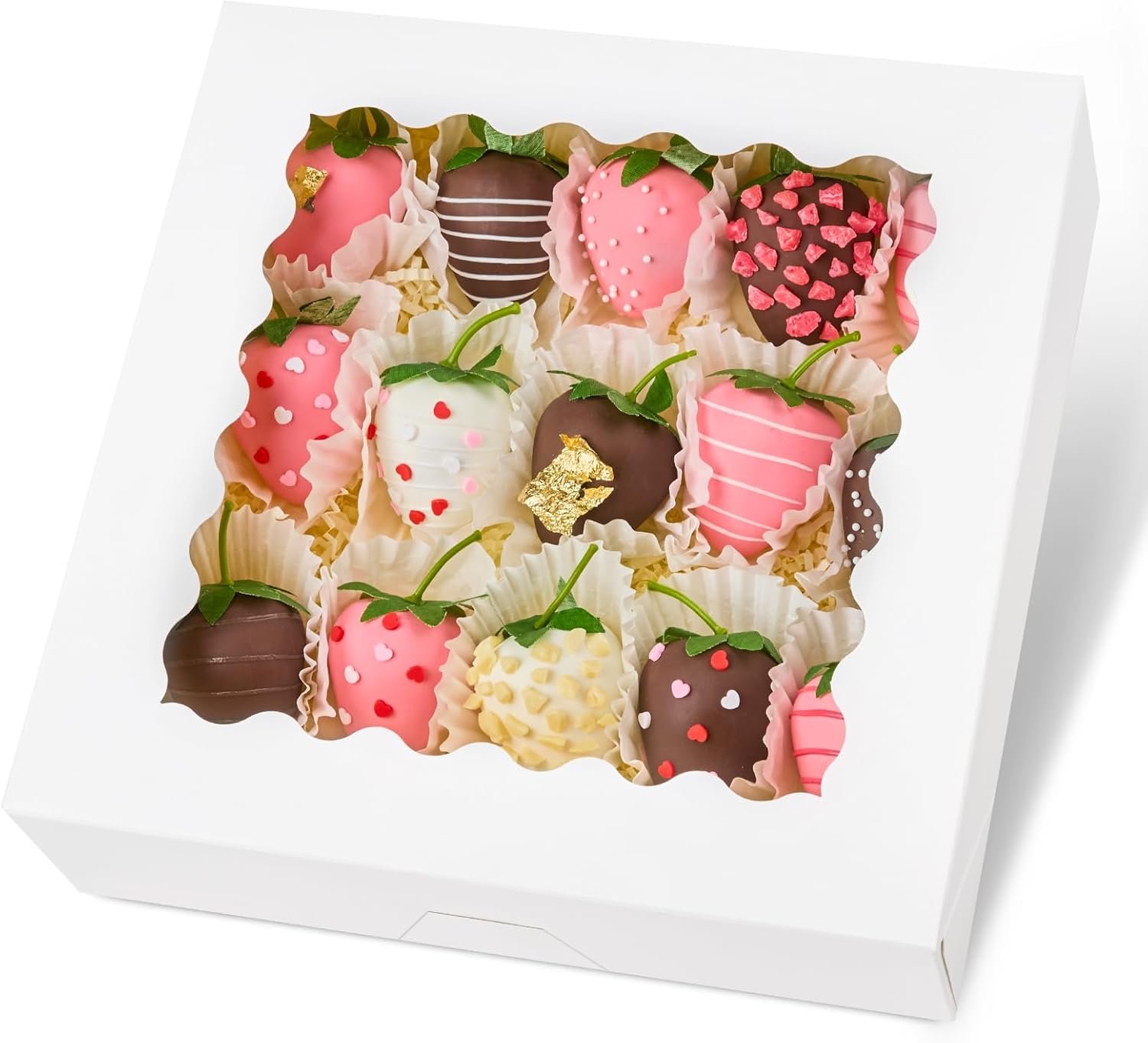 Wholesale 20 PCS 9 x 9 x 2.5 Inches Pie Boxes with Window Auto-Popup Bakery Boxes White Treat Packaging for Chocolate Strawberries Pastries Muffins Donuts Manufacturer