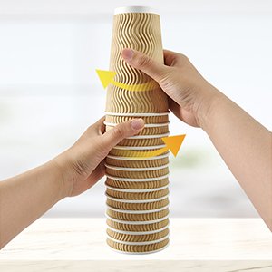 Wholesale 8 oz 120 Count Insulated Ripple Wall Paper Hot Coffee Cups Manufacturer