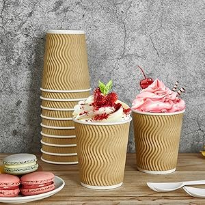 Wholesale 8 oz 120 Count Insulated Ripple Wall Paper Hot Coffee Cups Manufacturer