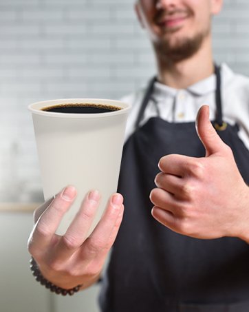 Wholesale 100 Pack 8 oz Food-Grade Leak-Proof Disposable White Paper Coffee Cups for Hot Cold Drinks Office Party Picnic Travel Events Manufacturer