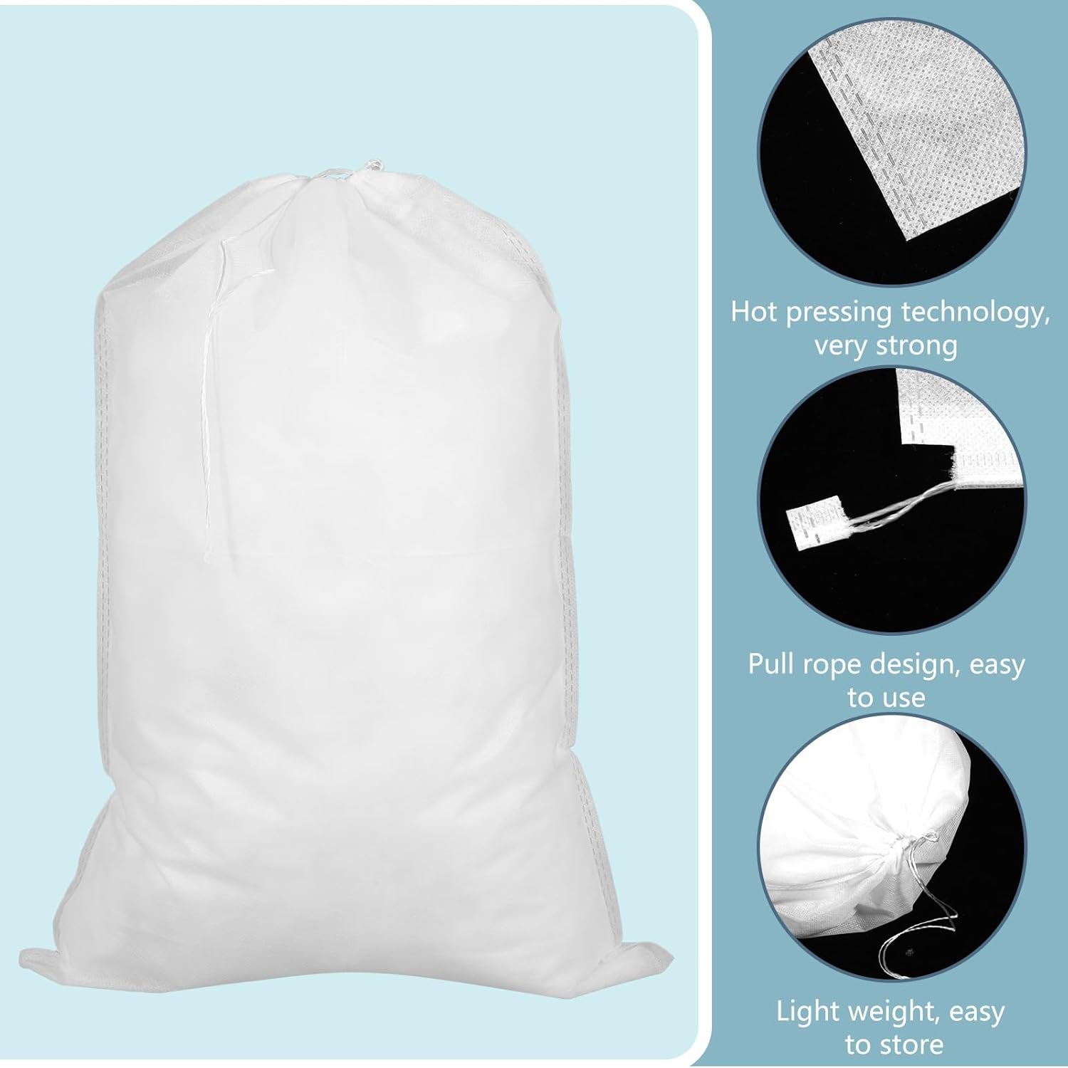 Wholesale 10 Pack Breathable Non-Woven Dust Bags for Handbags 12.6x18.9 Inch Drawstring Purse Storage Covers Manufacturer