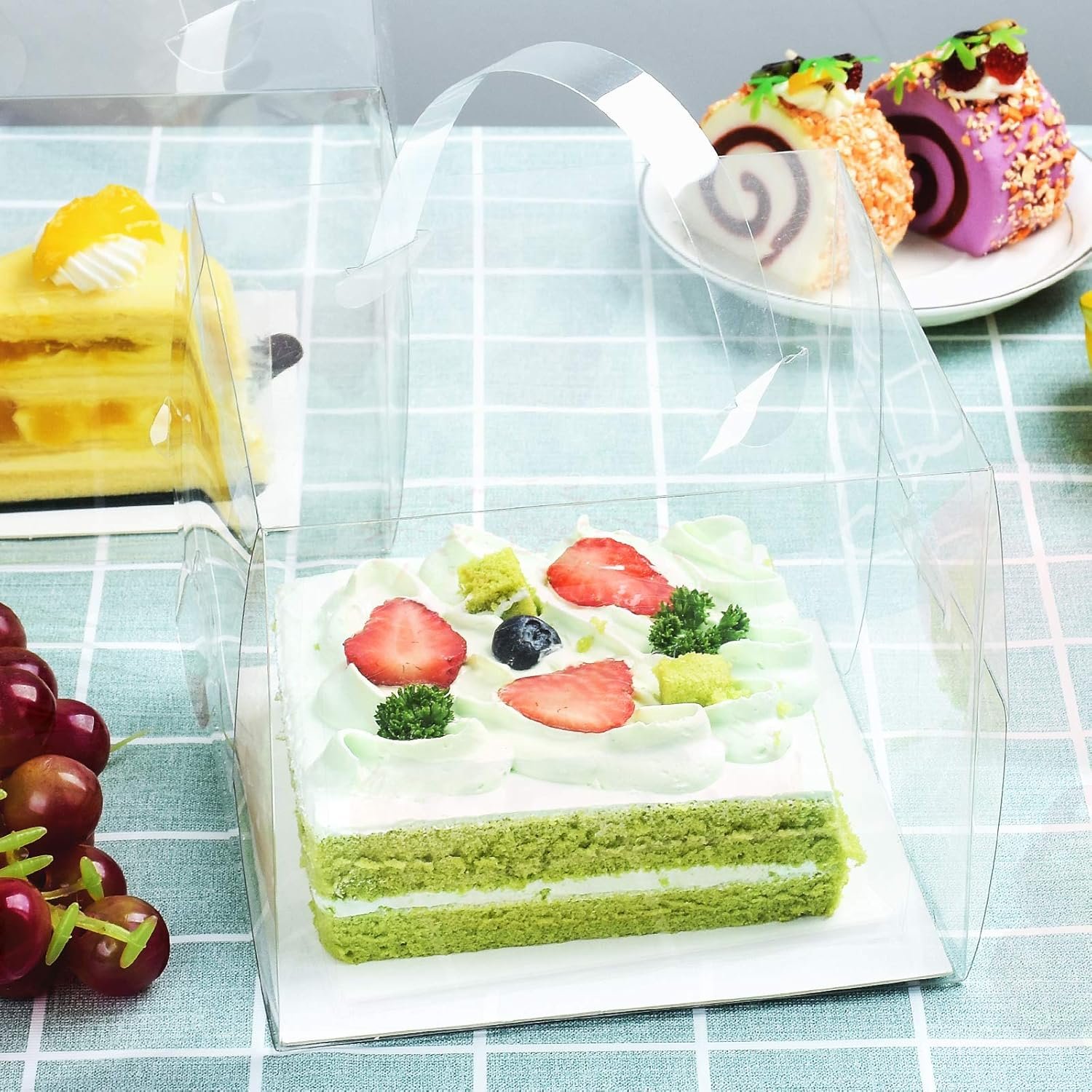 Wholesale 6x6x5 Inch Transparent Bakery Boxes 20 Pcs Clear Cake Boxes for Chocolate Donut Treats Party Wedding Graduation Gifts Manufacturer Wholesale 6x6x5 Inch Transparent Bakery Boxes 20 Pcs Clear Cake Boxes for Chocolate Donut Treats Party Wedding Graduation Gifts Manufacturer