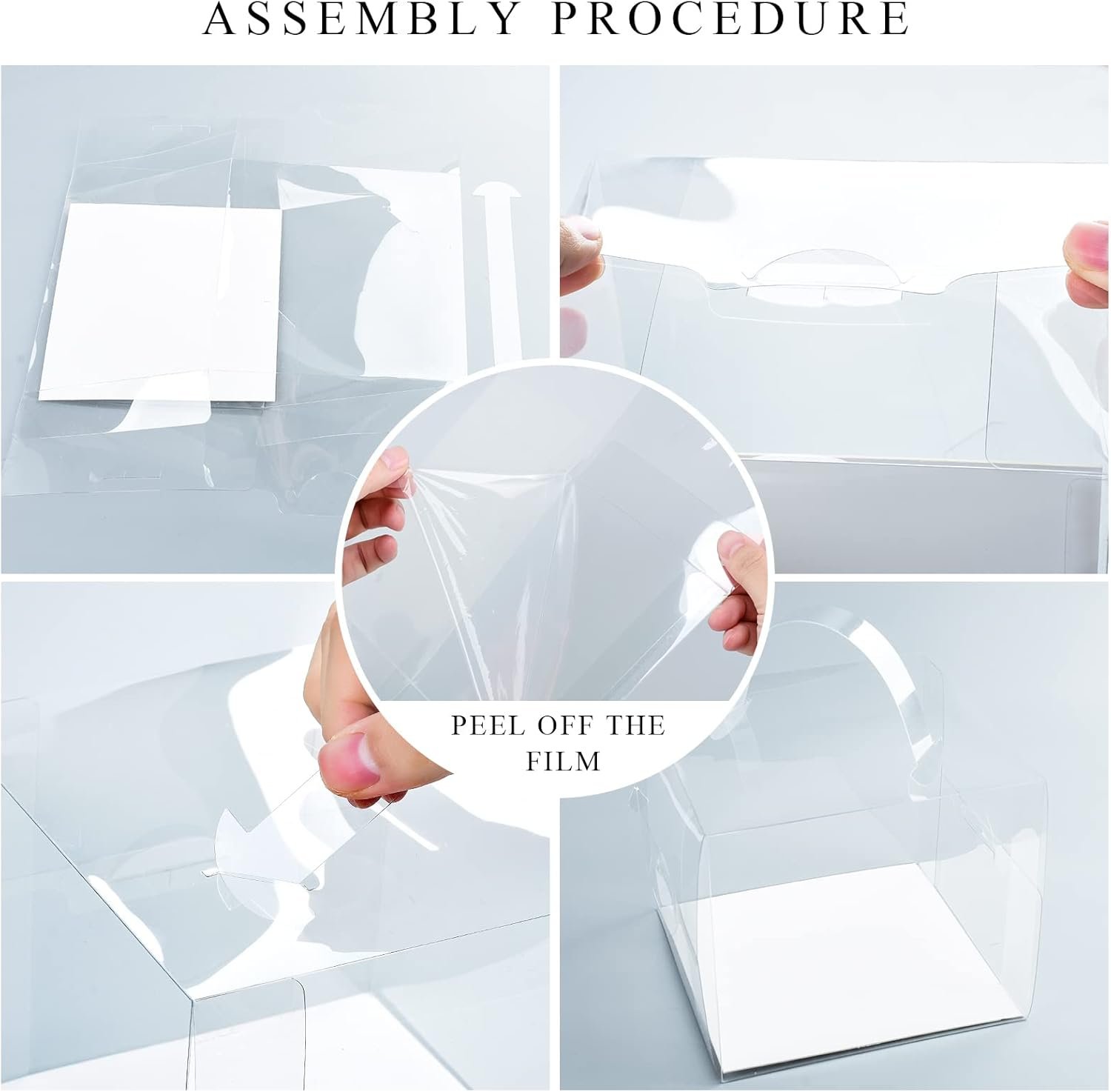 Wholesale 6x6x5 Inch Transparent Bakery Boxes 20 Pcs Clear Cake Boxes for Chocolate Donut Treats Party Wedding Graduation Gifts Manufacturer Wholesale 6x6x5 Inch Transparent Bakery Boxes 20 Pcs Clear Cake Boxes for Chocolate Donut Treats Party Wedding Graduation Gifts Manufacturer