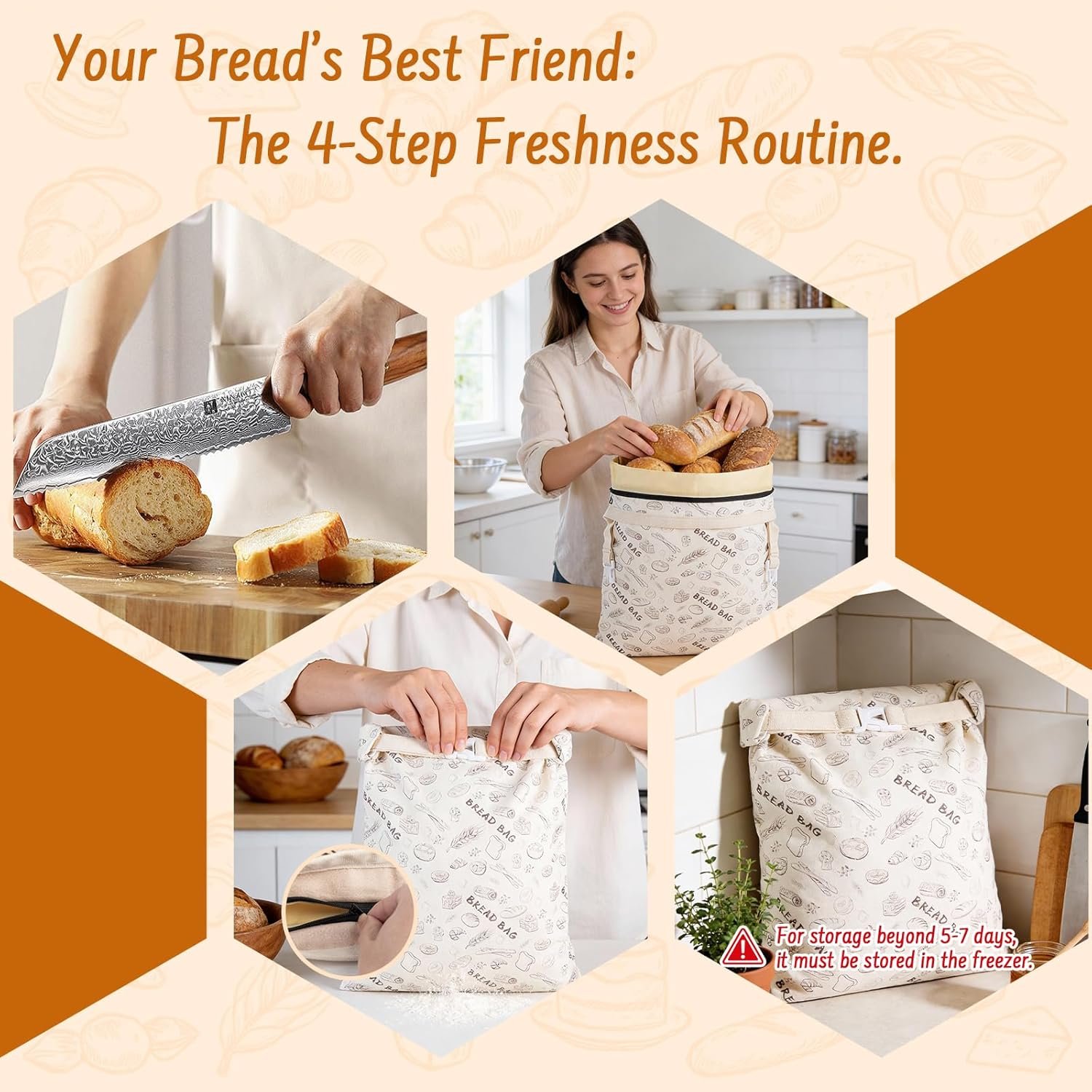 Wholesale 2-Pack Reusable Beeswax Bread Bags for Sourdough and Homemade Bread 16.5 x 13 Inch Food Storage Manufacturer