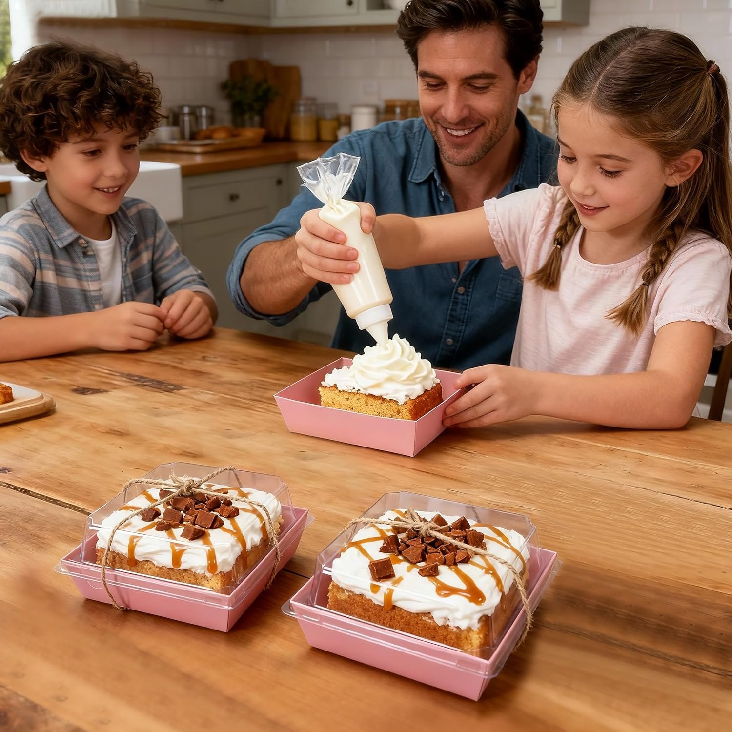 Wholesale Pink Disposable Mini Bakery Boxes with Clear Lids for Treats Desserts Cookies Sandwiches Cakes 5.3x4.9x2.5 Inch 50 Pack Manufacturer Wholesale Pink Disposable Mini Bakery Boxes with Clear Lids for Treats Desserts Cookies Sandwiches Cakes 5.3x4.9x2.5 Inch 50 Pack Manufacturer