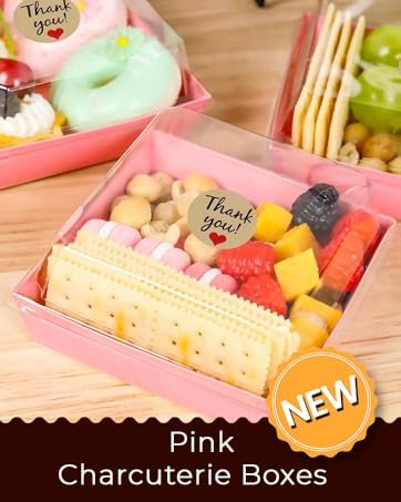 Wholesale Pink Disposable Mini Bakery Boxes with Clear Lids for Treats Desserts Cookies Sandwiches Cakes 5.3x4.9x2.5 Inch 50 Pack Manufacturer Wholesale Pink Disposable Mini Bakery Boxes with Clear Lids for Treats Desserts Cookies Sandwiches Cakes 5.3x4.9x2.5 Inch 50 Pack Manufacturer