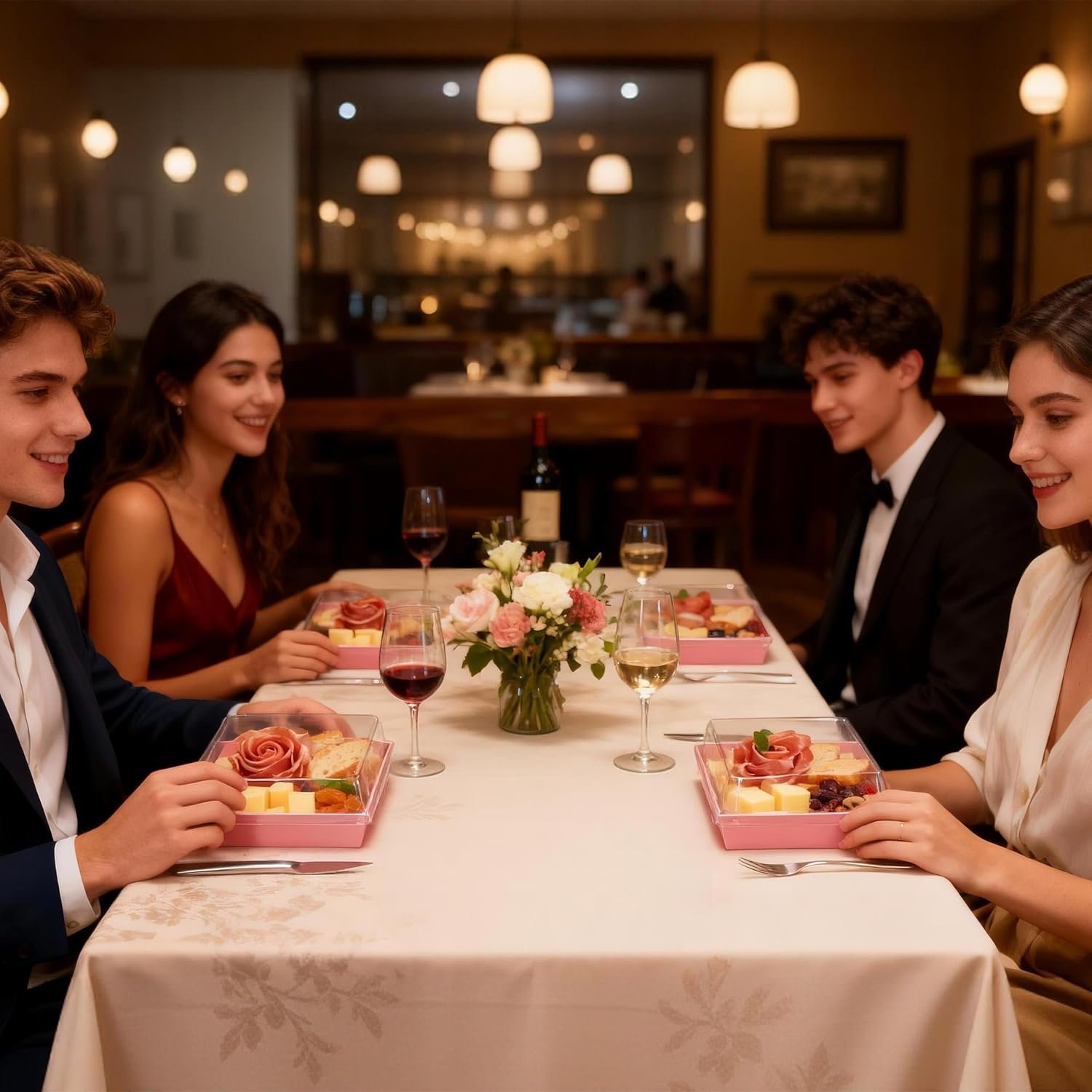 Wholesale Pink Disposable Mini Bakery Boxes with Clear Lids for Treats Desserts Cookies Sandwiches Cakes 5.3x4.9x2.5 Inch 50 Pack Manufacturer Wholesale Pink Disposable Mini Bakery Boxes with Clear Lids for Treats Desserts Cookies Sandwiches Cakes 5.3x4.9x2.5 Inch 50 Pack Manufacturer