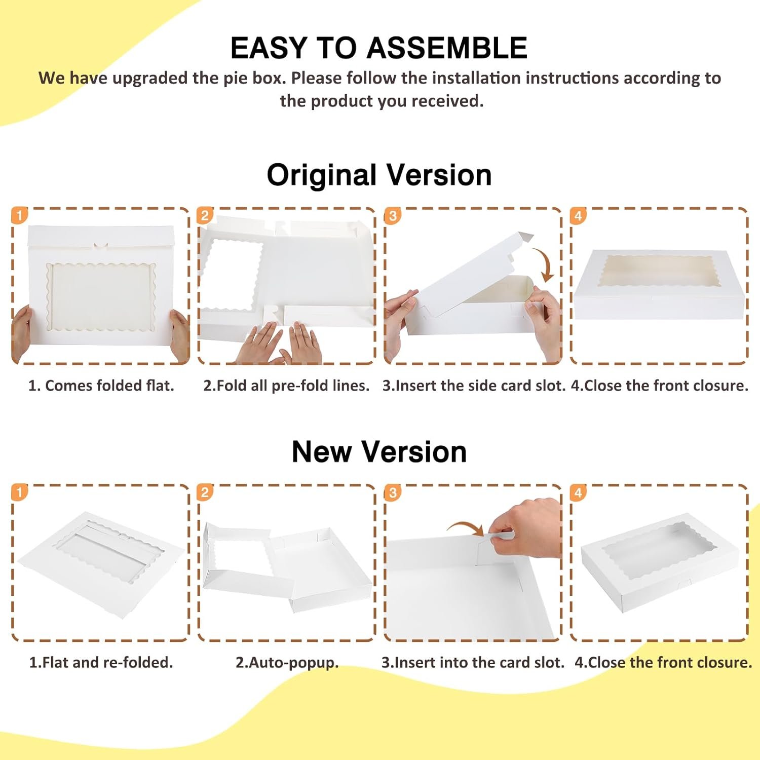 Wholesale 25pcs Cookie Boxes with Window 16x11x2.5in Large Auto-Popup Bakery Boxes for Treats Desserts Chocolate Covered Strawberries Pies Muffins Donuts Manufacturer Wholesale 25pcs Cookie Boxes with Window 16x11x2.5in Large Auto-Popup Bakery Boxes for Treats Desserts Chocolate Covered Strawberries Pies Muffins Donuts Manufacturer
