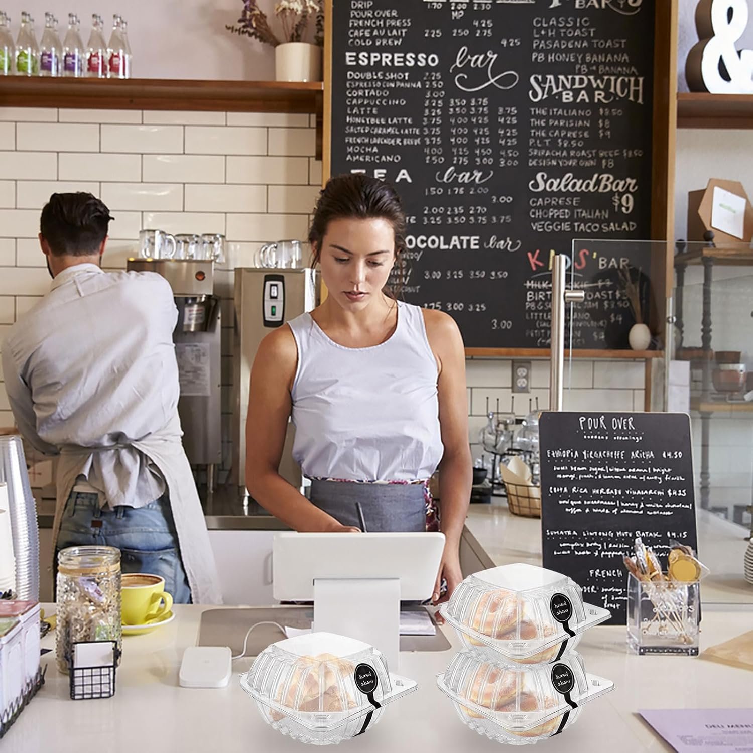 Wholesale 200 Pack Clear Clamshell Takeout Containers 6 x 6 x 3.15 Inch Disposable Hinged Plastic Boxes with 200 Handmade Tags for Desserts Cakes Salads Hamburgers Sandwiches Manufacturer Wholesale 200 Pack Clear Clamshell Takeout Containers 6 x 6 x 3.15 Inch Disposable Hinged Plastic Boxes with 200 Handmade Tags for Desserts Cakes Salads Hamburgers Sandwiches Manufacturer