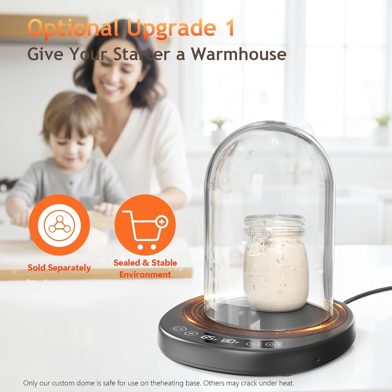 Wholesale Larger 2-in-1 Sourdough Starter Warmer Pro 2026 Upgrade Heating Plate Dough Temp Probe 1°F Control 70–110°F 24H Timer Real-Time Monitoring for Beginner Bakers Black Manufacturer Wholesale Larger 2-in-1 Sourdough Starter Warmer Pro 2026 Upgrade Heating Plate Dough Temp Probe 1°F Control 70–110°F 24H Timer Real-Time Monitoring for Beginner Bakers Black Manufacturer