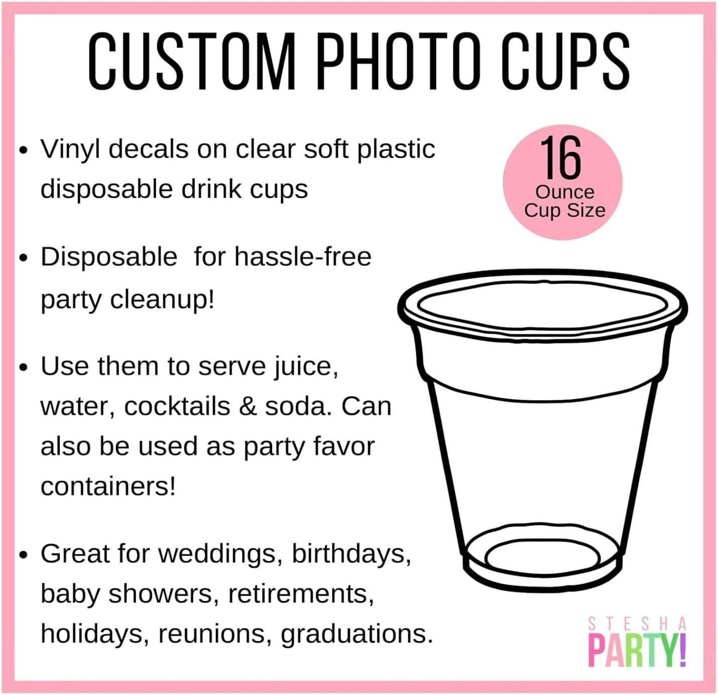 Wholesale Personalized Face Cups Set of 24 Custom Picture 16oz Disposable Plastic Drink Containers for Party Decorations Birthday Favors Manufacturer Wholesale Personalized Face Cups Set of 24 Custom Picture 16oz Disposable Plastic Drink Containers for Party Decorations Birthday Favors Manufacturer