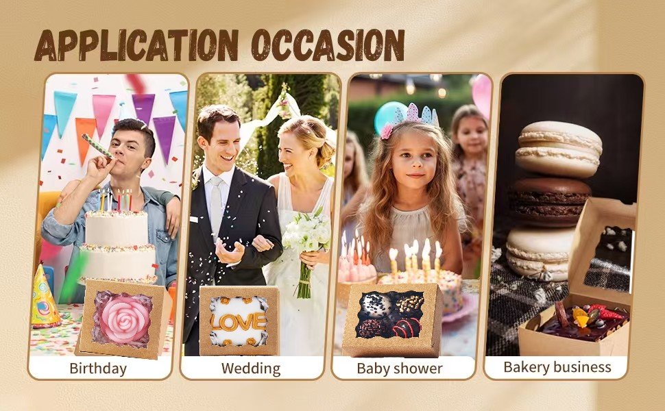 Wholesale 3x3x1.5 Inches 50PCS Small Gift Boxes with Window for Cookies Chocolate Truffles Chocolate Covered Strawberries Homemade Soap Factory Wholesale 3x3x1.5 Inches 50PCS Small Gift Boxes with Window for Cookies Chocolate Truffles Chocolate Covered Strawberries Homemade Soap Factory