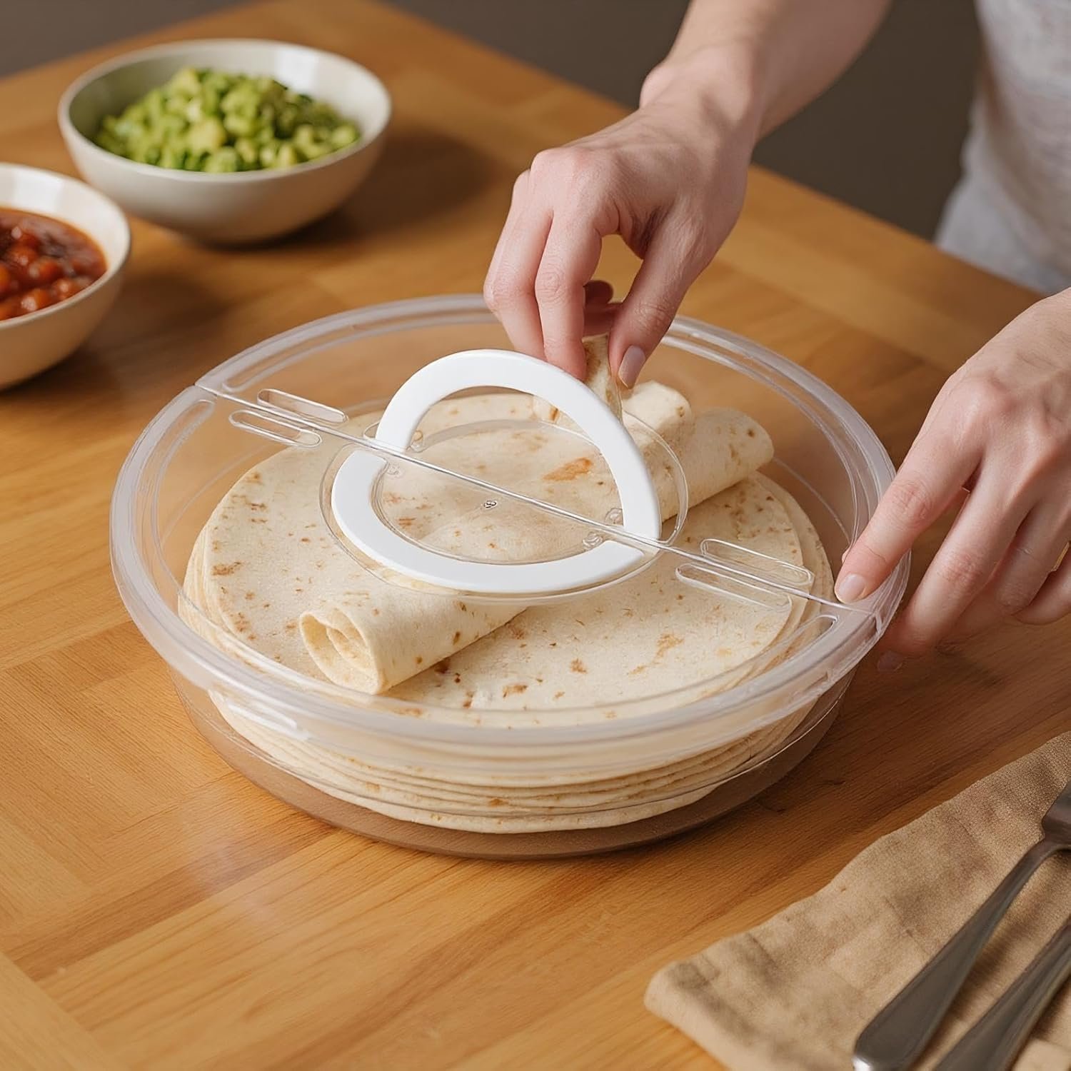 Wholesale 12-Inch 2-Pack Reusable 2-Compartment Food Storage Container with Lid and Handle Round Pie Carrier for Pizza Slices Leftovers Cake Cheesecake Tortilla Pastry Manufacturer Wholesale 12-Inch 2-Pack Reusable 2-Compartment Food Storage Container with Lid and Handle Round Pie Carrier for Pizza Slices Leftovers Cake Cheesecake Tortilla Pastry Manufacturer