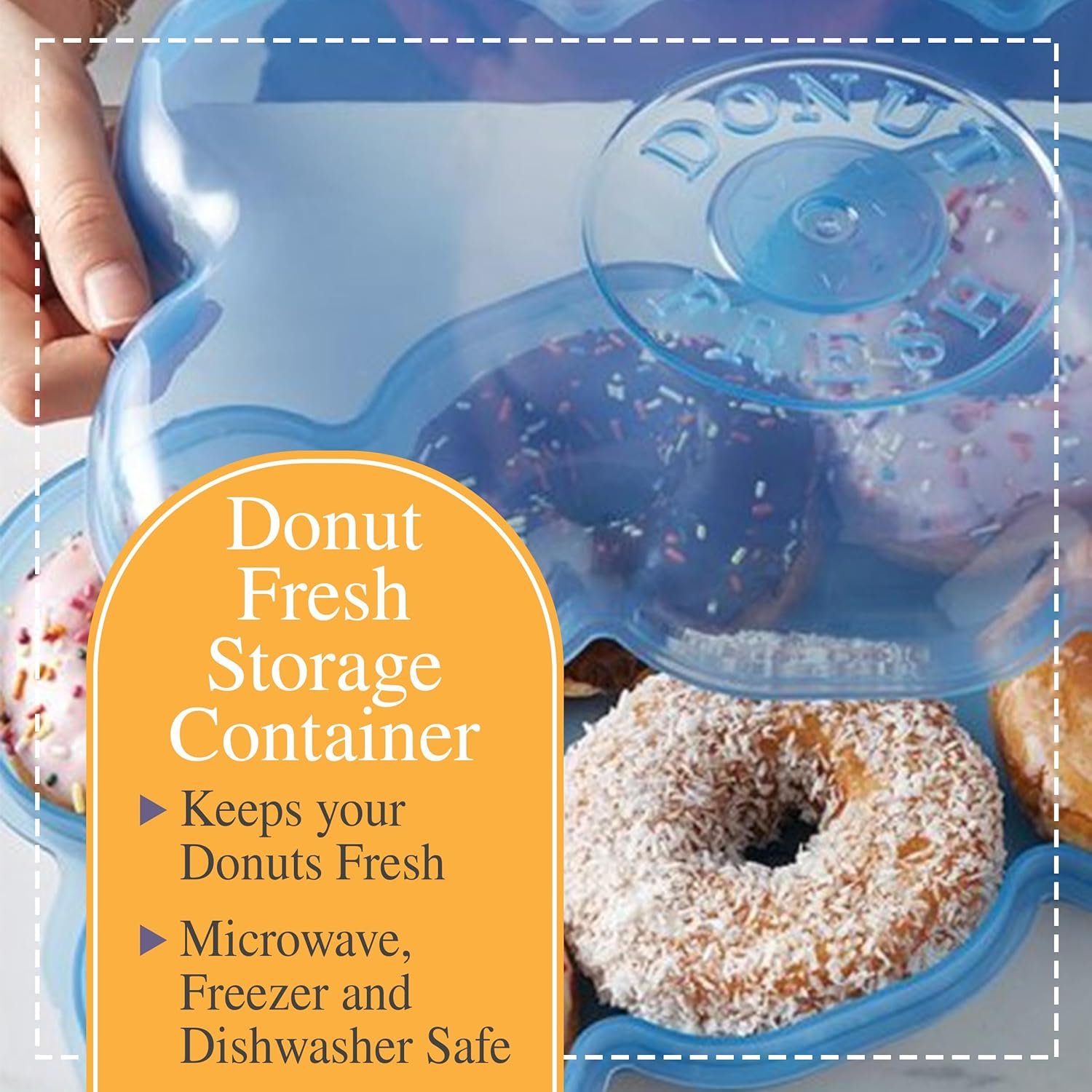 OEM Airtight Reusable BPA-Free Donut Storage Container Holder Holds 6 Fresh Donuts Manufacturer OEM Airtight Reusable BPA-Free Donut Storage Container Holder Holds 6 Fresh Donuts Manufacturer