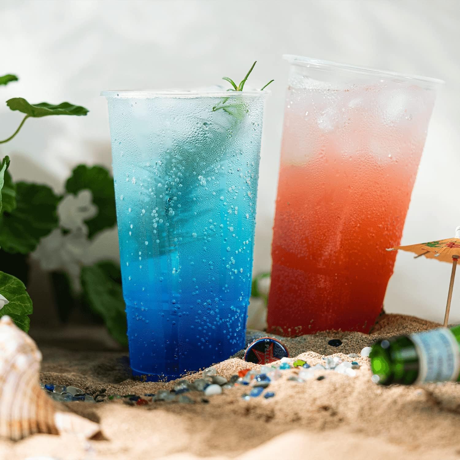 Wholesale [32oz - 600 ct] PP Plastic Cold Disposable Cups 104.5mm Diameter BPA Free 100% Recyclable Manufacturer