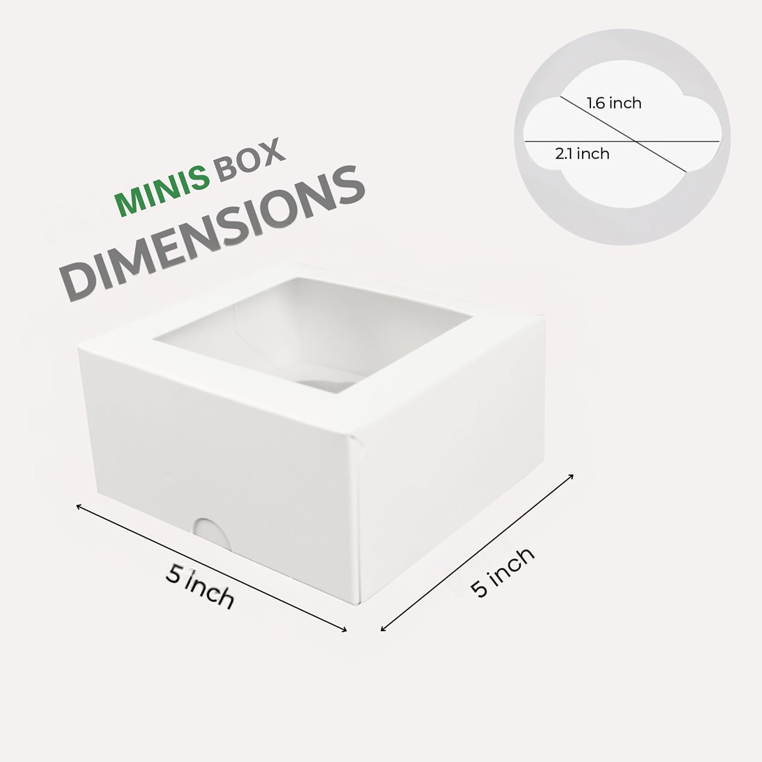 Wholesale White Mini Cupcake Favor Boxes with Windows and Inserts Designed to Hold 4 Mini Cupcakes Muffins or Pastries 12-Pack Manufacturer