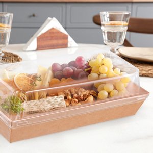 Wholesale 150 Pack 7.5 x 3.3 x 2.5 Inch Pale Brown Kraft Paper Charcuterie Boxes Large Disposable Food Containers for Bakery Desserts Cupcakes Salads Strawberries Cookies Manufacturer