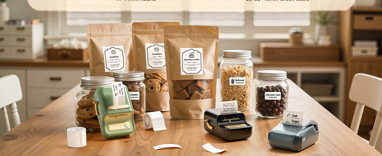 OEM 2 Rolls 2'' x 1.18'' (50x30mm) Waterproof Oil-Proof Tear-Proof Thermal Labels for B1 B21 B3S K3 Label Makers Black on White Manufacturer