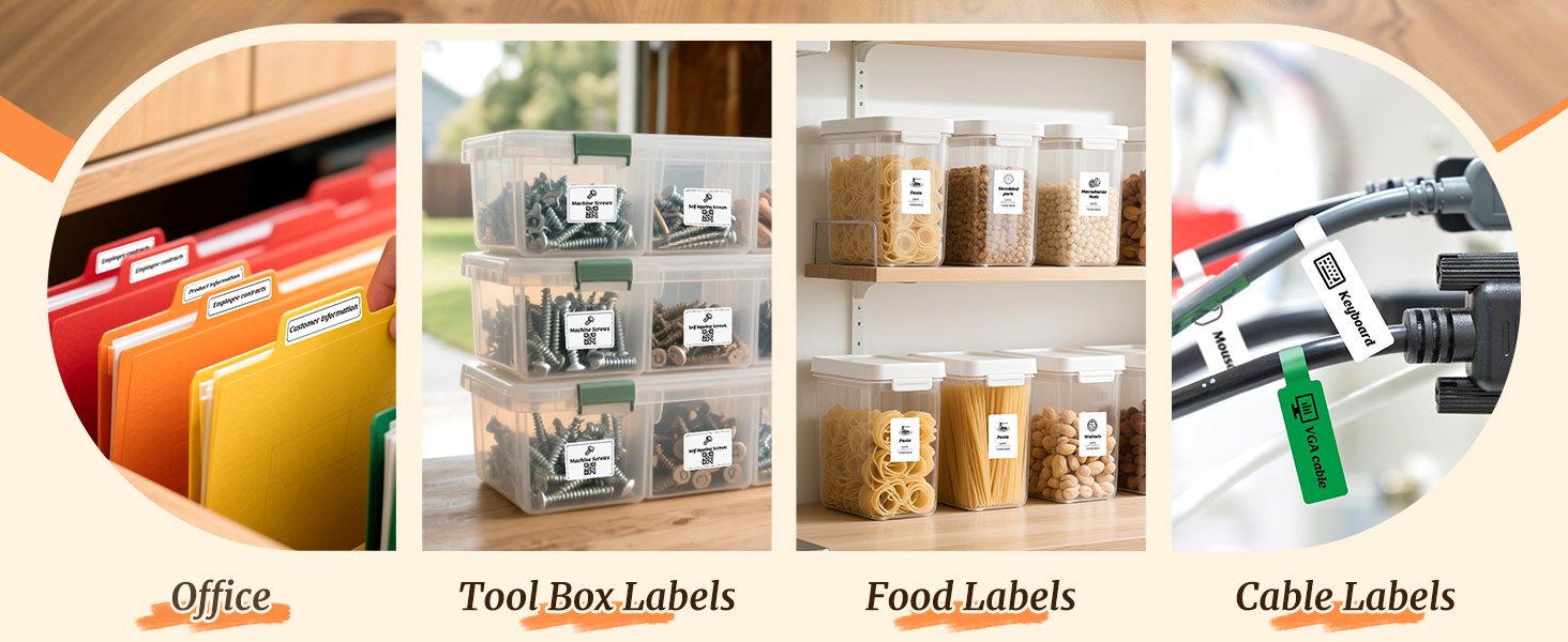 OEM 2 Rolls 2'' x 1.18'' (50x30mm) Waterproof Oil-Proof Tear-Proof Thermal Labels for B1 B21 B3S K3 Label Makers Black on White Manufacturer