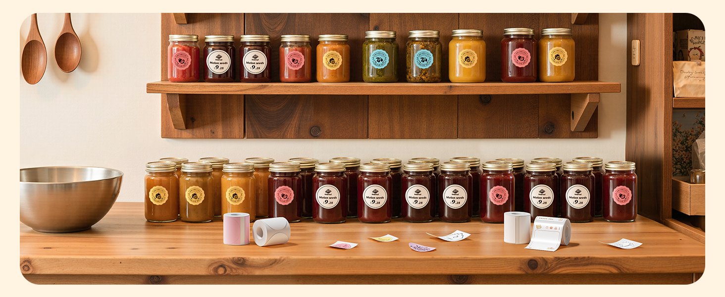 OEM 2 Rolls 2'' x 1.18'' (50x30mm) Waterproof Oil-Proof Tear-Proof Thermal Labels for B1 B21 B3S K3 Label Makers Black on White Manufacturer