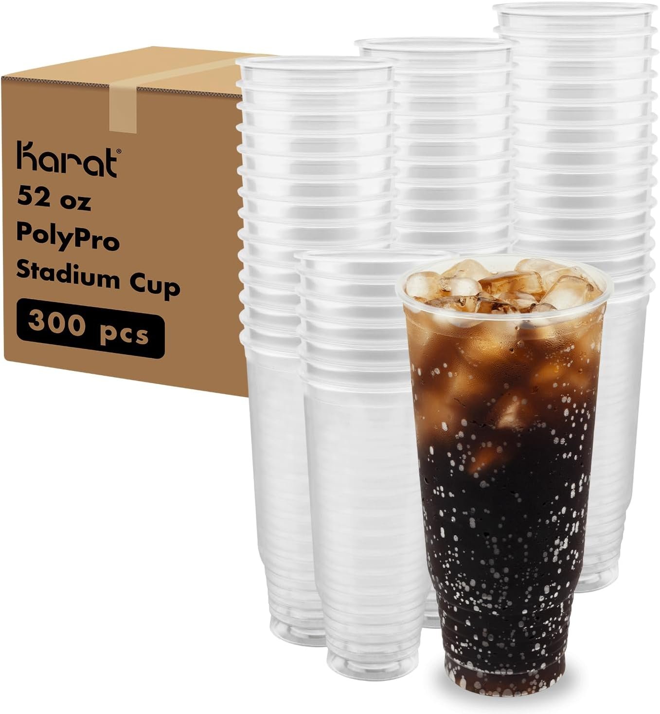Wholesale 52oz 300ct BPA-Free PP Plastic Cold Disposable Cups 117mm Diameter for Iced Coffee Water Parties Manufacturer