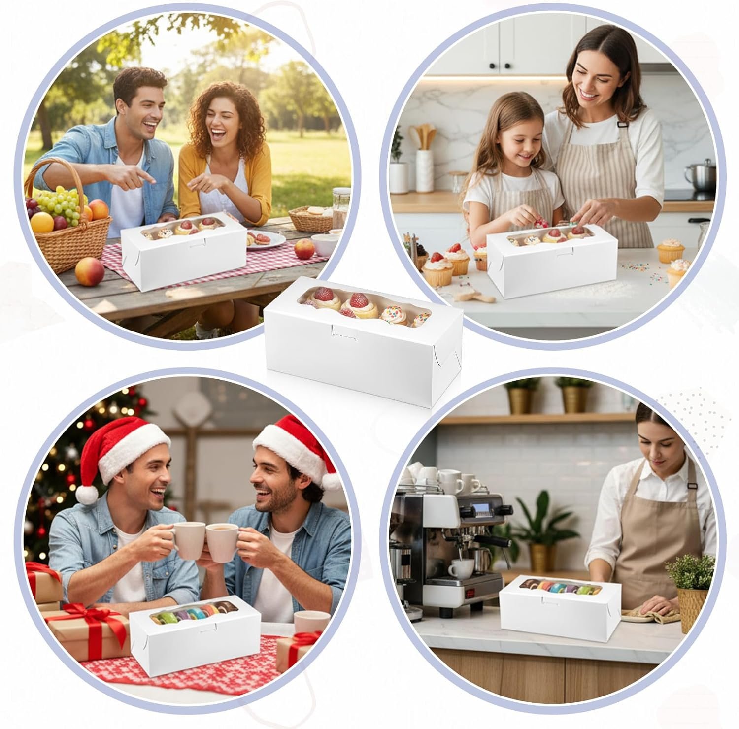 Wholesale 60 Pcs 9x4x3.5 Inch White Bakery Boxes with Window for Cookies Treats Loaf Cakes Desserts Muffins Donuts Candies Weddings Parties Gifts Manufacturer Wholesale 60 Pcs 9x4x3.5 Inch White Bakery Boxes with Window for Cookies Treats Loaf Cakes Desserts Muffins Donuts Candies Weddings Parties Gifts Manufacturer