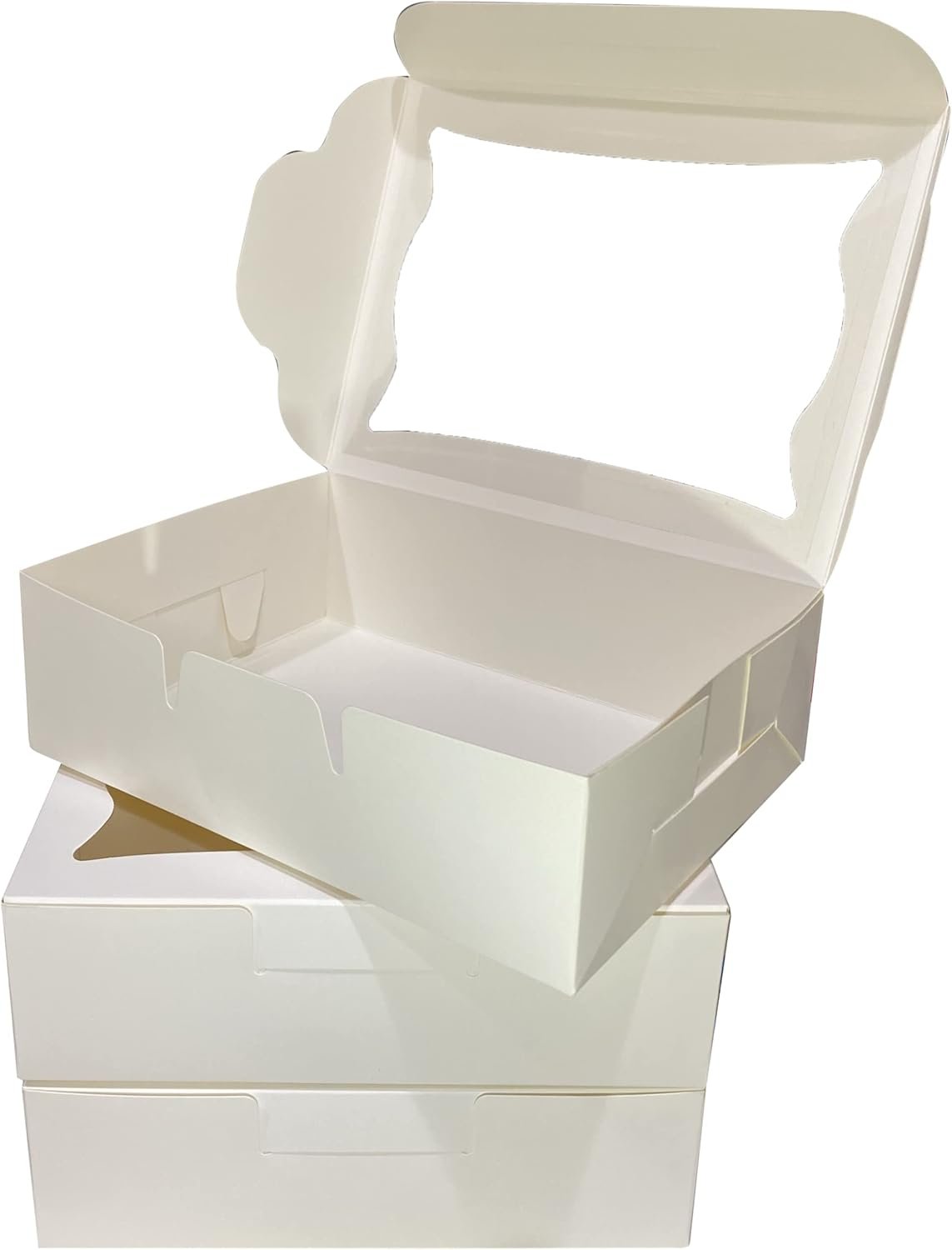 Wholesale White Paper Bakery Boxes 12-Pack Pastry Boxes with Window for Cookies Chocolate Covered Strawberries Macarons Muffins Dessert Disposable Packaging 8 x 6 x 2.5 Inches Manufacturer