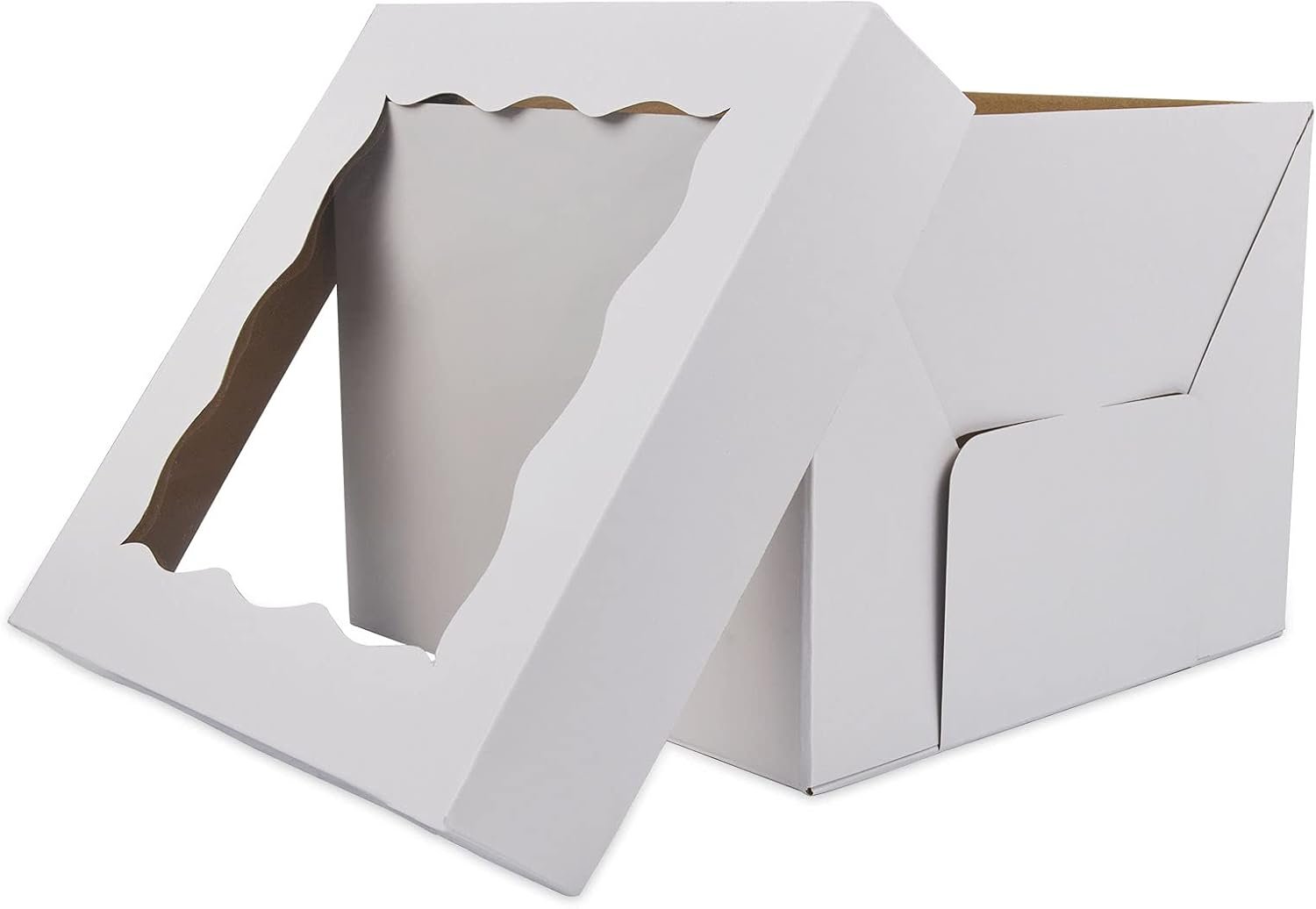 Wholesale 10x10x8 Inch Cake Boxes 10pcs with Window Tall Design for Tier Cakes Wedding Birthday Transport Sturdy White Disposable Bakery Containers Manufacturer