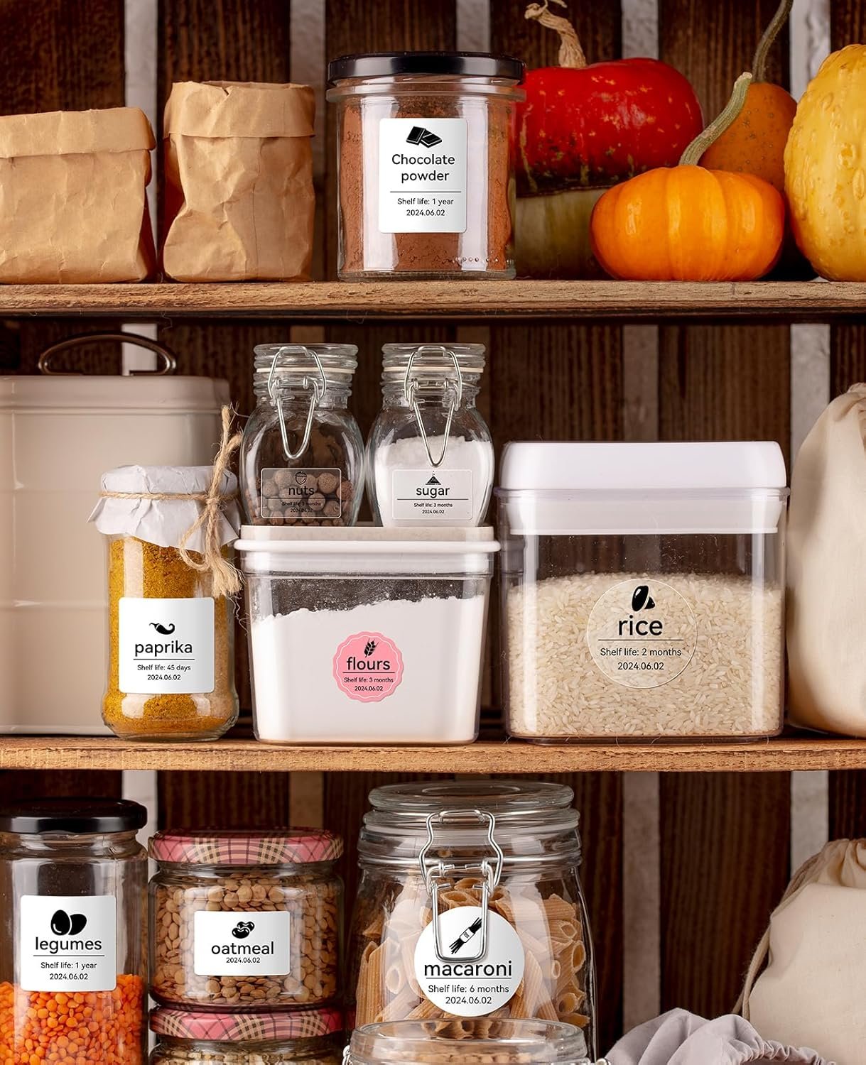 Wholesale Round Colorful Labels 3 Rolls 1.34'' (34x34mm) Food Personalized Home School Office Manufacturer