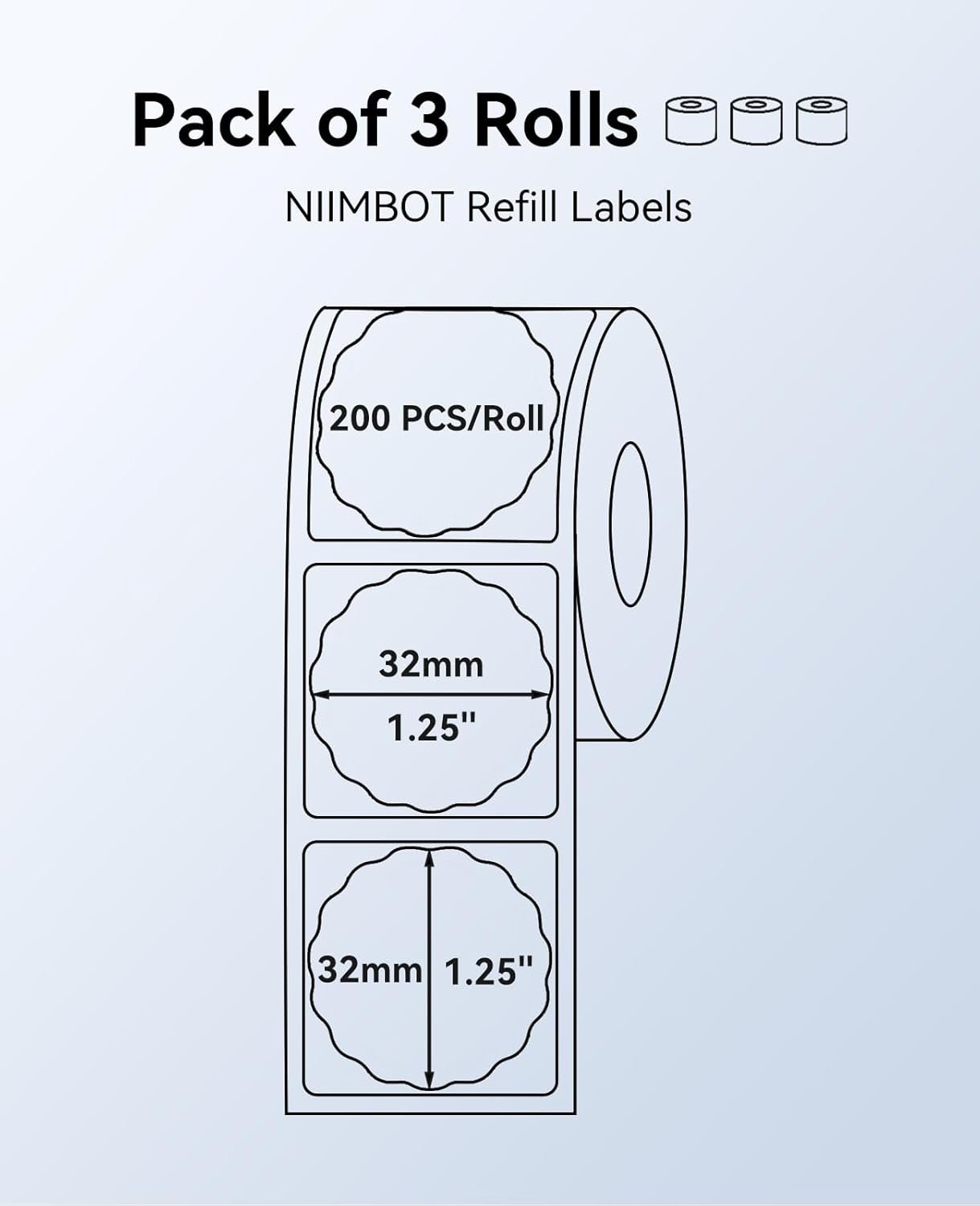 Wholesale Round Colorful Labels 3 Rolls 1.34'' (34x34mm) Food Personalized Home School Office Manufacturer
