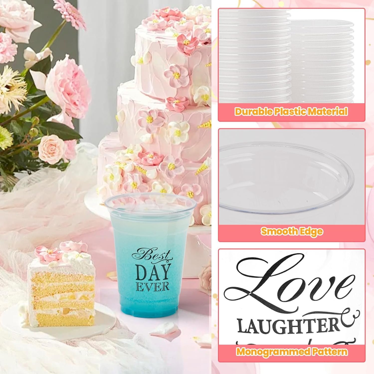 Wholesale 150 Pack 12 oz Disposable Plastic Mr and Mrs Wedding Cups for Reception and Bridal Shower Decorations Manufacturer Wholesale 150 Pack 12 oz Disposable Plastic Mr and Mrs Wedding Cups for Reception and Bridal Shower Decorations Manufacturer