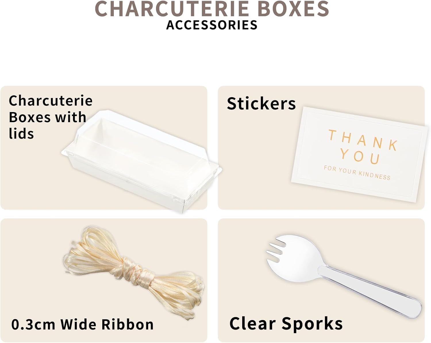 Wholesale Small 7 Inch Charcuterie Boxes with Clear Lids and Forks To Go Paper Rectangle Disposable Food Containers for Cookies Cake Slices White 100pcs Manufacturer